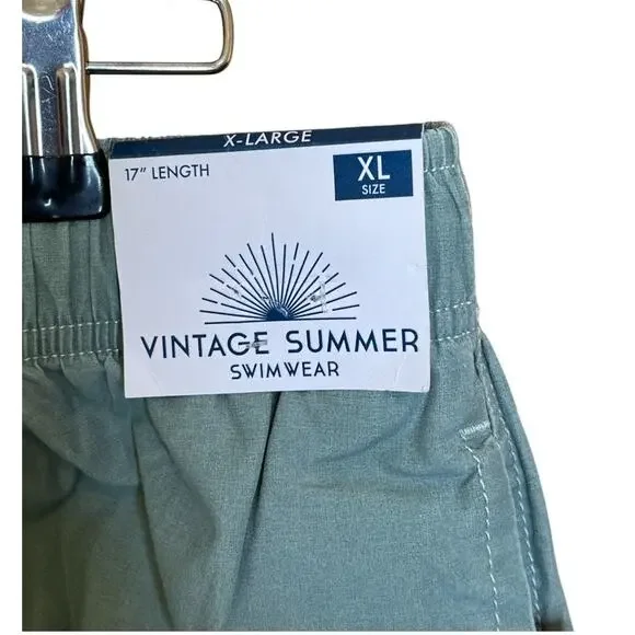 Vintage Summer Men's Swim Shorts Sage Green Size XL - Picture 8 of 8